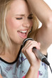Girl Singing Karaoke