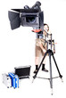 hd camcorder on crane hd camcorder on crane