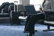 businesswoman with cell phone and laptop