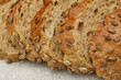 Sliced loaf of cereal bread