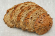 Sliced loaf of cereal bread
