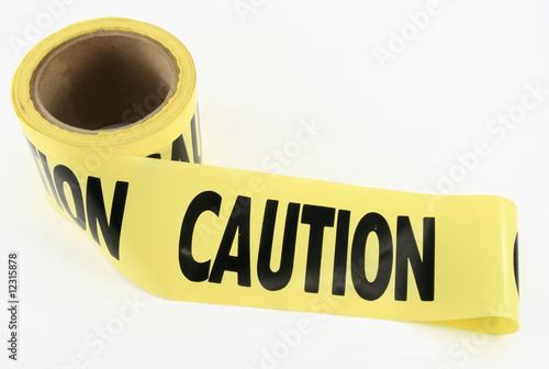 Photo: Yellow caution tape Yellow caution tape