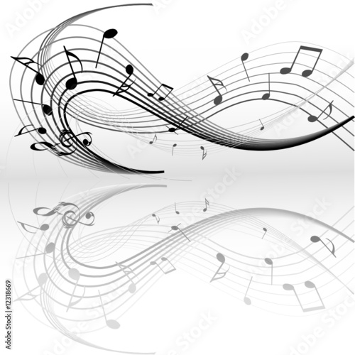 musical notes vector. Music notes