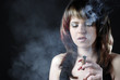 Photo: woman with cigar woman with cigar