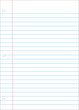 Loose leaf notebook paper vector illustration