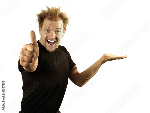 Foto: Mann mit leerer Hand Mann mit leerer Hand