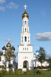 Orthodox church with a bell tower in Russia Orthodox church with a bell tower in Russia