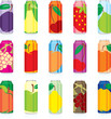 isolated juice cans isolated juice cans