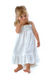 Young Girl Hiding her Mouth