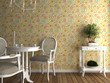 flowery wallpaper interior