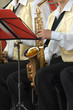 man with saxophone