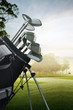 golf equipment on the course