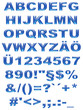 Illustration: 3D-Alphabet zum Basteln: BlueHawaii 3D-Alphabet zum Basteln: BlueHawaii