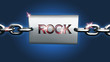 Rock music flyer concert fond bleu Rock music flyer concert fond bleu