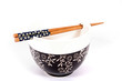 Foto: Chinese bowl and chopsticks. Chinese bowl and chopsticks.