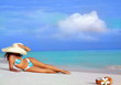 woman on the beach