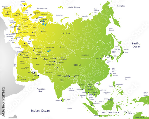 political map of eurasia