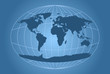 Classic world map with oval grid Classic world map with oval grid