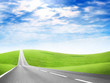 abstract scene blue sky on rural road abstract scene blue sky on rural road