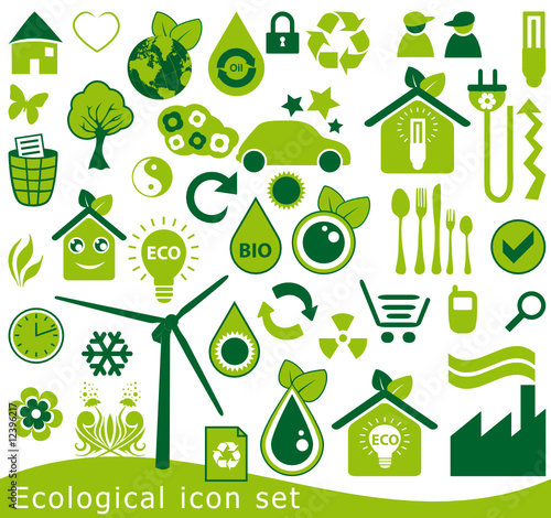 Ecological icon set
