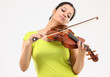 Teenage girl with the violin