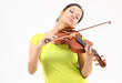 Beautiful girl playing violin