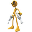 Alien Invader With Retro Rayguns