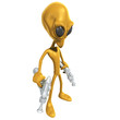 Alien Invader With Retro Rayguns