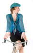 Photo: french woman riding bicycle french woman riding bicycle