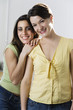 Portrait of women smiling.