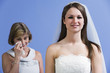 Portrait of bride with mother.