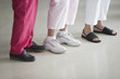 Photo: Three senior women's feet Three senior women's feet