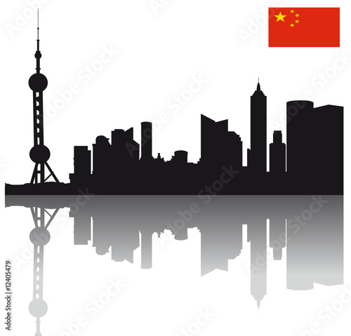 Beijing+skyline+silhouette