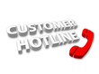 Customer Hotline (3D - with telephone)