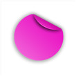 Vektor - Sticker pink ohne Motiv
