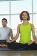 People Meditating During Yoga Class