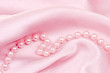 Pink silk and pearls