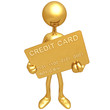 Holding Gold Credit Card