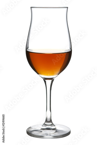 red wine cup isolated on white background