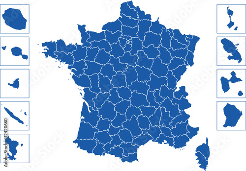 Départements Français avec les DOM et TOM Départements Français avec les DOM et TOM