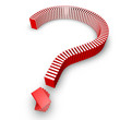 Question mark of books