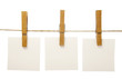 clothespins and notepads