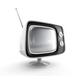 Stylish retro TV - white edition.