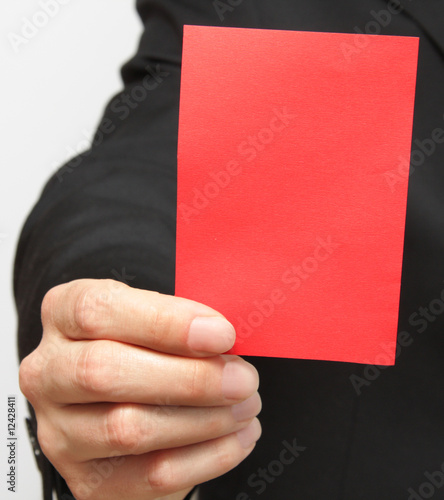 Foto: Rote Karte Rote Karte