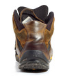 worn boot - back view