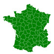 Map of France - vector illustration Map of France - vector illustration
