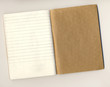 Notebook turn on a white background