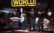 Police in futuristic city