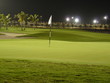Abschlag Al Hamra Golf Resort bei Flutlicht Dubai RAK UAE