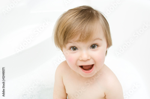 baby in bath
